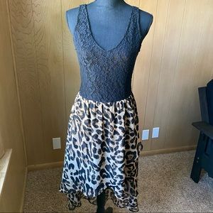 Miss me high low leopard dress